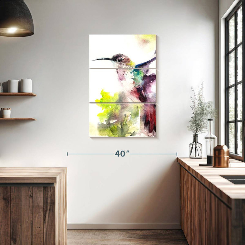 Brampt Hummingbird Hues, 38" H x 24" W