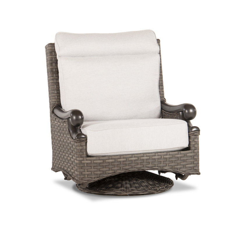 Fauteuil oscillant à haut dossier Davenport, Nurture Galet