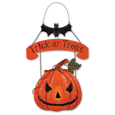 "Trick or treat", art sur gazon