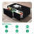 Modern Smart Coffee Table With Built-In Fridge, Bluetooth Speaker, Wireless Charging, Touch Control Panel, USB Interface, Outlet Protection, Atmosphere Light