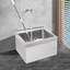 Lavabo commercial en acier inoxydable