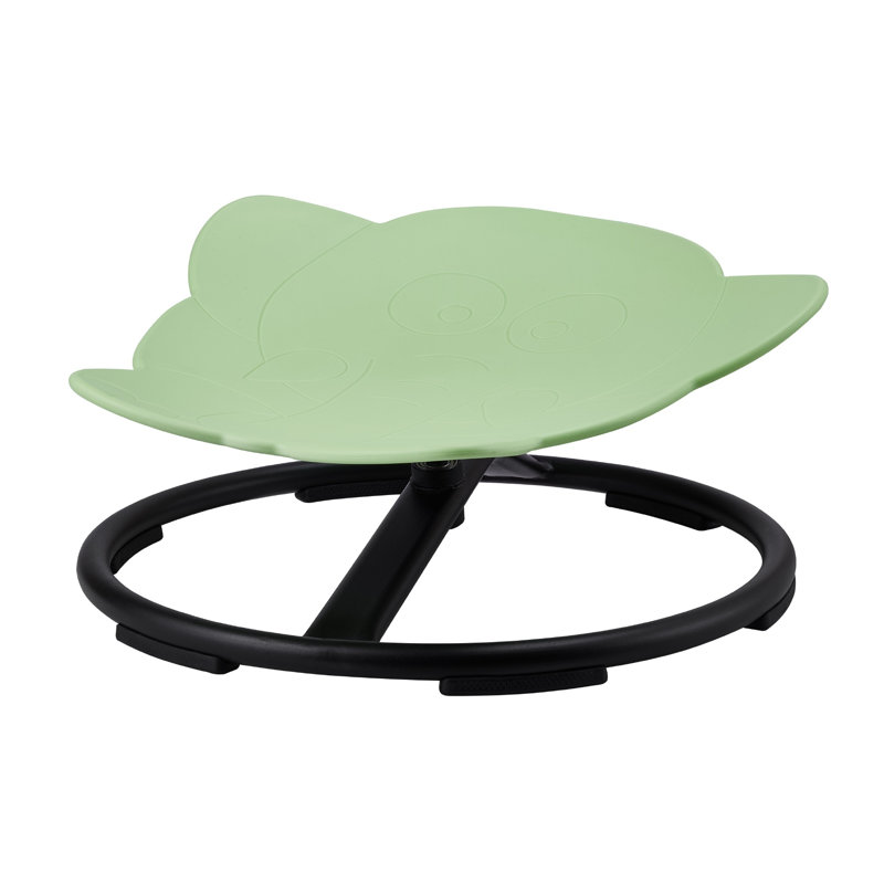 Fauteuil pivotant Elephant, siège sensoriel pivotant à 360 degrés avec base en métal antidérapant, vert