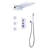 Luxury Thermostatic 4-Function Shower System with Rainfall, Waterfall, Handheld & Body Jets – cUPC Certified-73447557