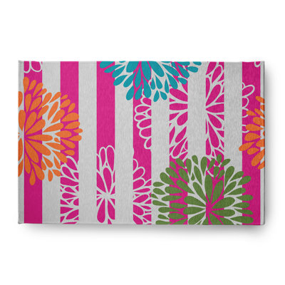 Chenille Floral Indoor Rug