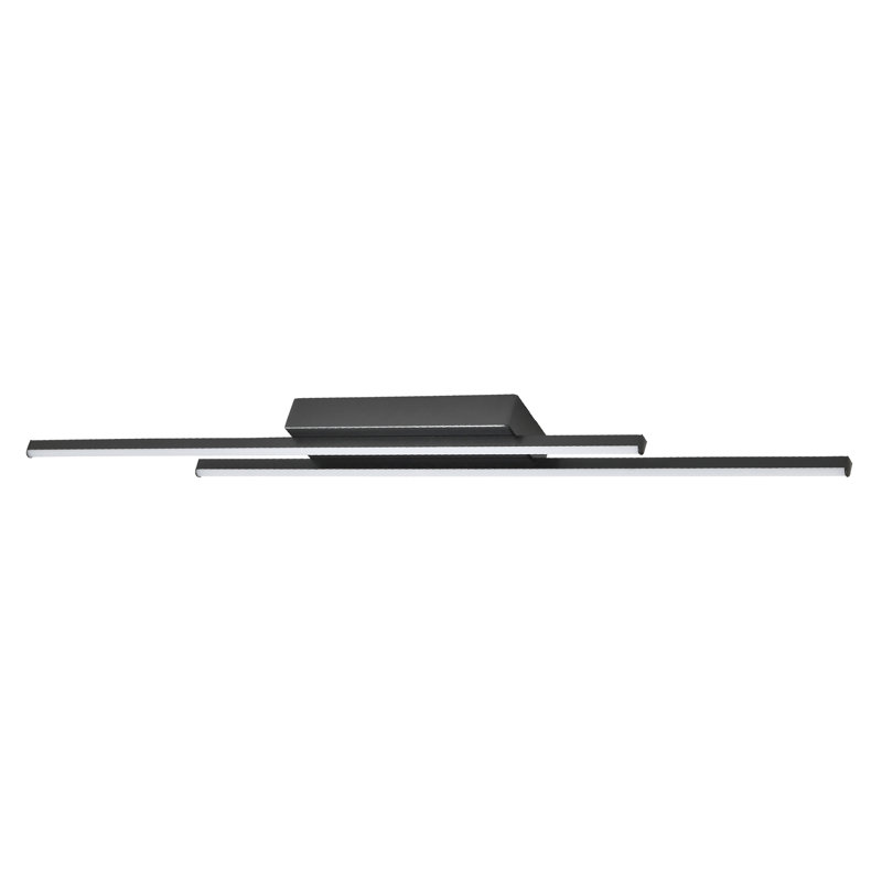 Designer Metal Kitchen LED 89Cm Ceiling Light Fitting By , Matte Black