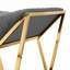 Banc rembourré en polyester de style italien