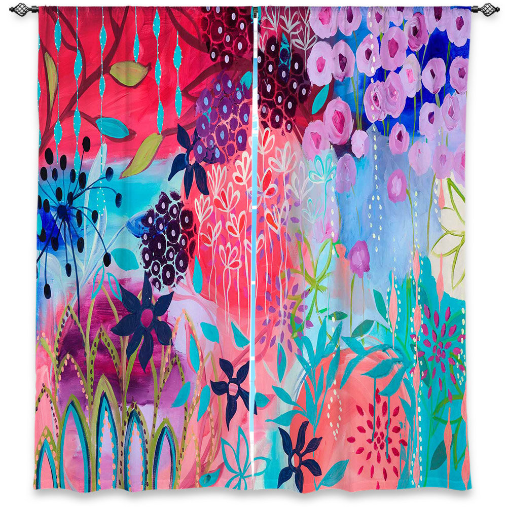 Synthetic Room Darkening Curtain Pair (Set of 2) DiaNoche Designs Size per 