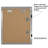 Wiedeman Kids Art Frame 10 x 12.5” with 8.5 x 11” Mat - Composite Wood with Glass (Set of 2)-828873371