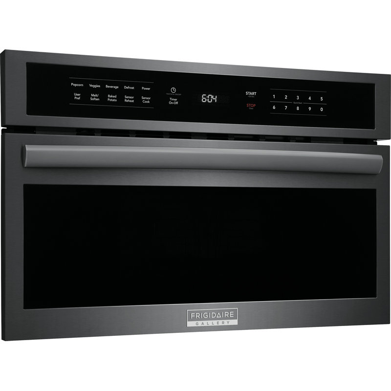 Frigidaire Gallery 1.6 Cubic Feet 1650 Watt Built-In Microwave with Sensor Cooking, Black Stainless Steel