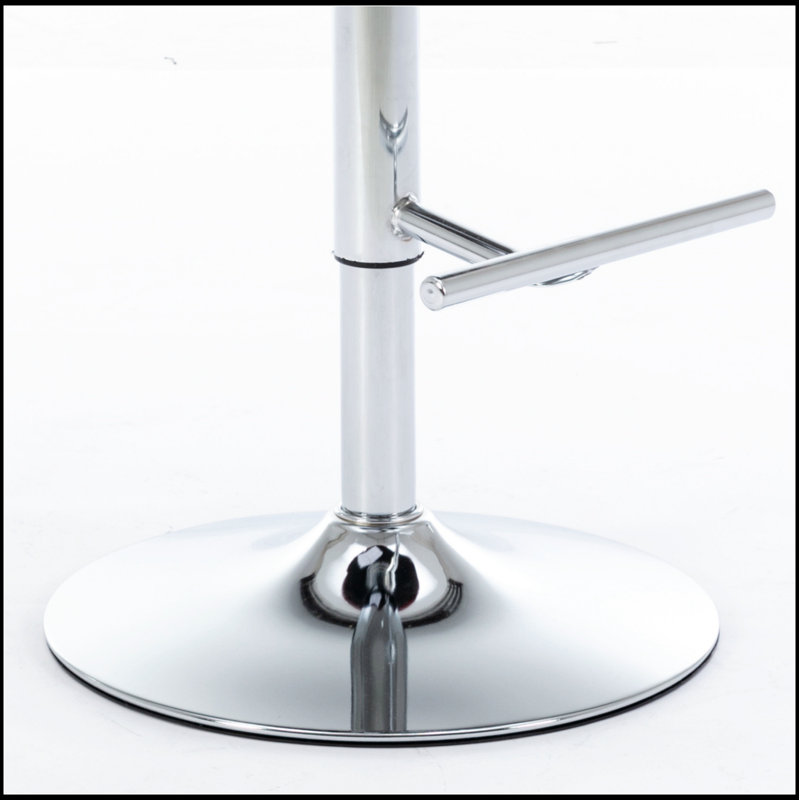 Tabourets de bar pivotants en velours avec hauteur de siège réglable et dossier ergonomique, base chromée pour plus de stabilité et de luxe