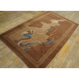 Antique Peking Small Scatter Size Wool Brown Rug