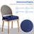 Waterproof Outdoor Patio Chair Cushions (Set Of 2) - 4" Thick Square Seat Pads-1896143761