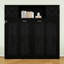 Lit escamotable double avec tablettes de rangement