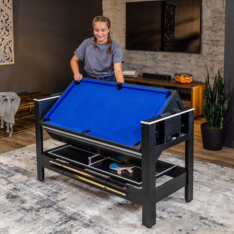 KICK Quad 48″ 4-in-1 Multi Game Table (Black)