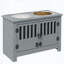 Bols surélevés pour chien avec armoire de rangement PawHut - capacité de 37 L