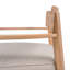 Ensemble de 1 fauteuil club d'extérieur en bois d'acacia avec coussin de siège