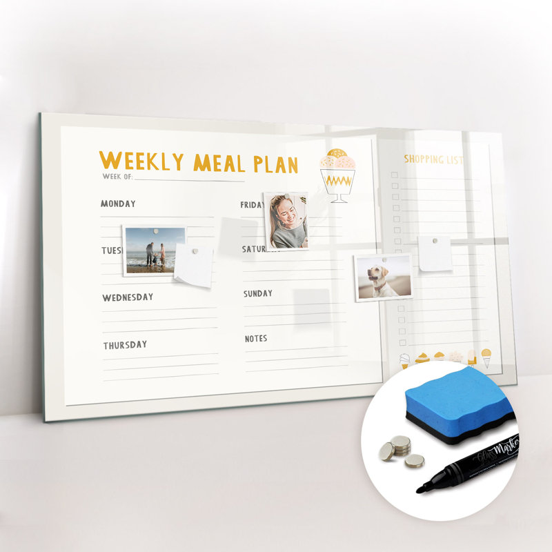 Magnetic Glass Dry Erase Board