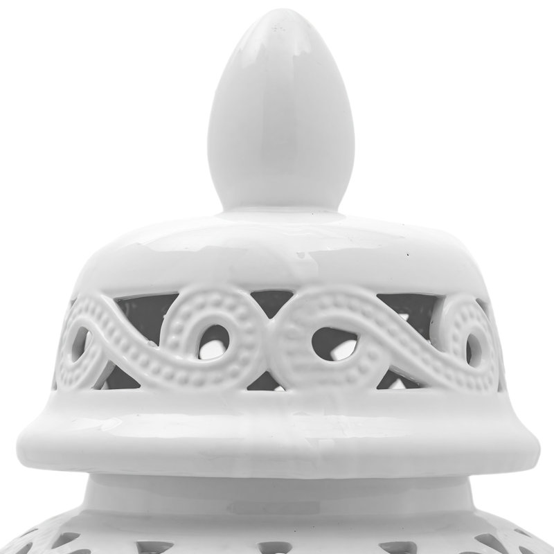 Pot à gingembre en porcelaine Lares, Blanc