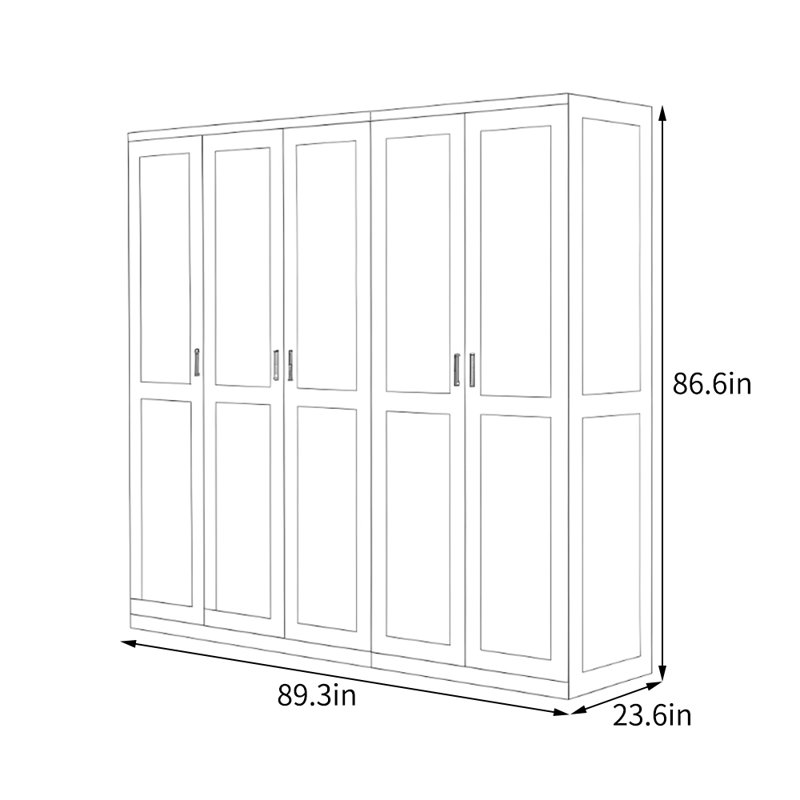 Chinese style simple luxury bedroom wardrobe