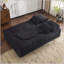 Grand canapé-lit pliable Boneless, futon en chenille avec mousse haute densité pour une utilisation polyvalente dans les salons et les chambres d'amis-1411562557