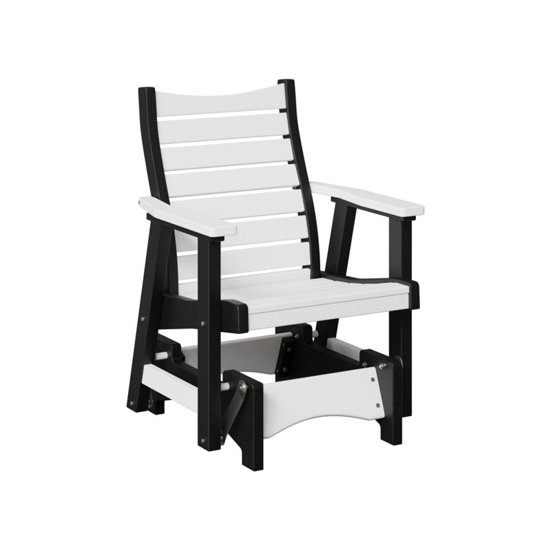 Fauteuil oscillant simple Berlin Gardens Bristol, Plateau blanc / base noire