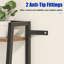 140 cm H x 43 cm W Ladder Bookcase