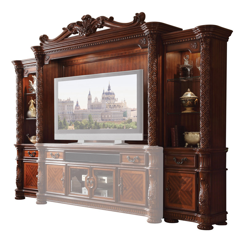 Dall Unfinished Entertainment Center for TVs up to 80", Cherry