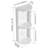 12" Bathroom Wall-Mounted Storage Rack, Float Mounting Design,(KD-Packing)-1703311232