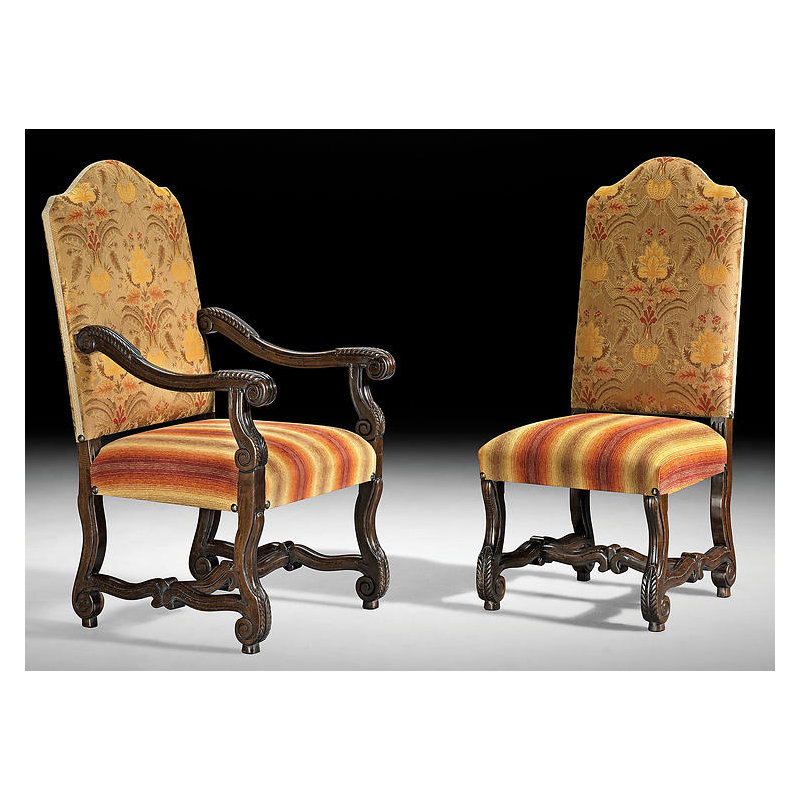 Upholstered Arm Chair in Beige
