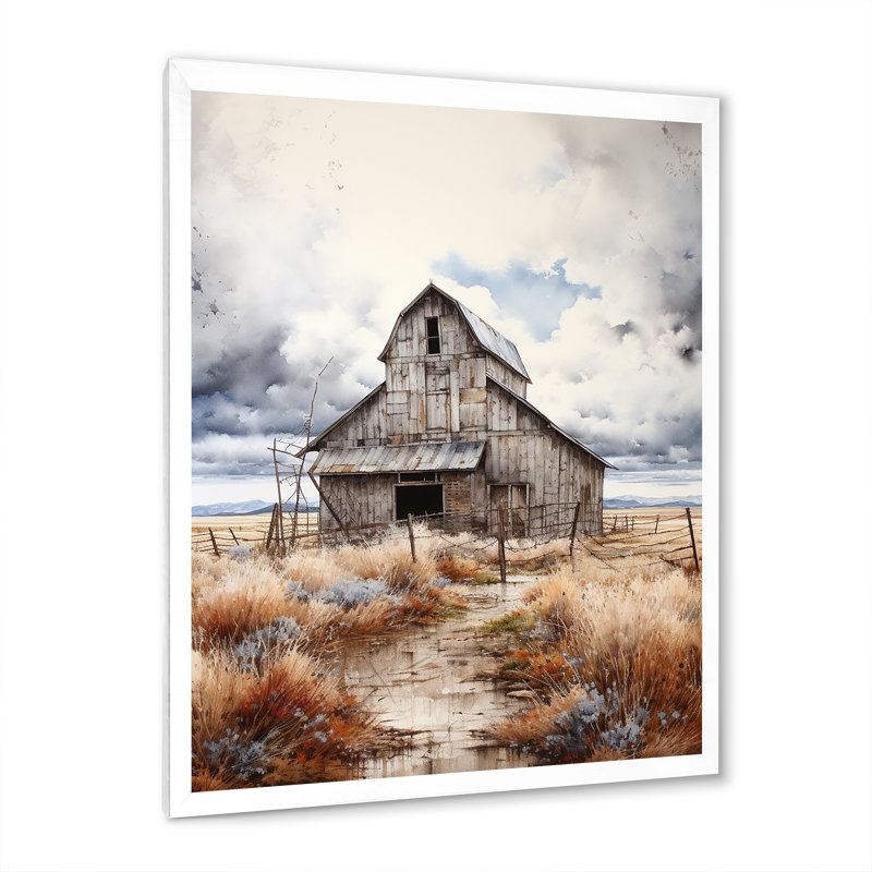 Bomford Barn Shades Of Resilience II sur toile, H 20 po x l 12 po x P 1 po, Cadre photo blanc