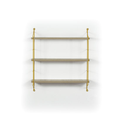 Tablette murale flottante 3 niveaux - Support en métal pour livres, livres de collection
