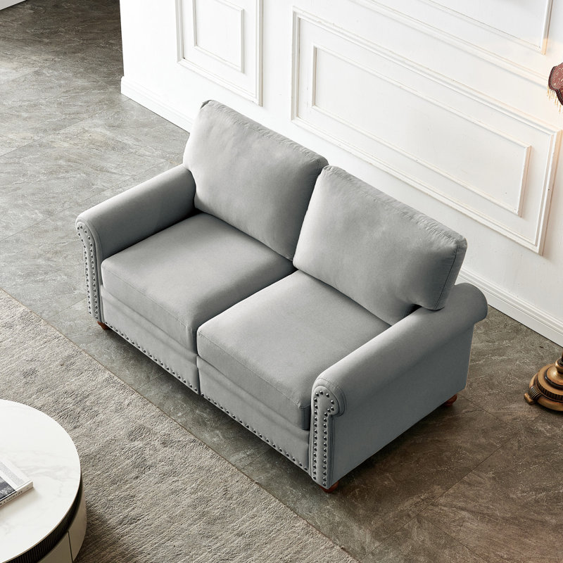 Avec revêtement en tissu gris et siège dissimulé