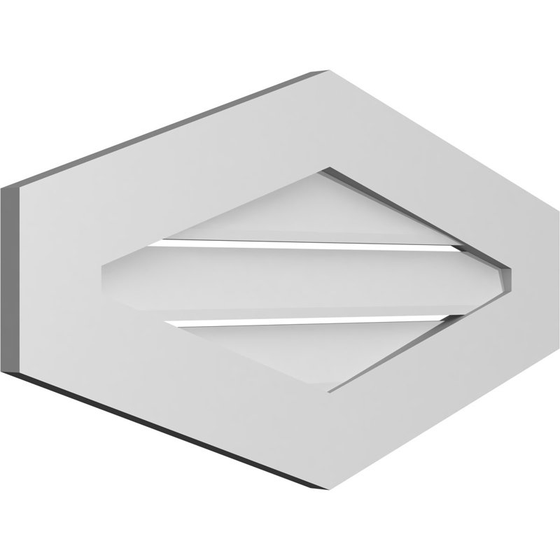 Pente verticale verticale en uréthane 4 pi, H 16 po x l 30 po x P 1 po