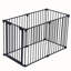 Portail réglable de 150 pouces. Clôture métallique à 6 panneaux pour escaliers, maison, foyer, sapin de Noël. Portail ajustable pour aire de jeux, cour et escaliers.
