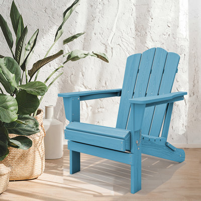 HDPE Foldable Steel Adirondack Chair
