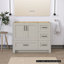 Base de meuble-lavabo simple en bois massif de 42 po seulement-94922493