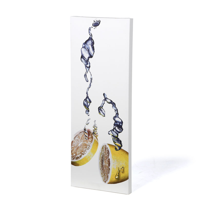 « citron splash ii », reproduction de photo sur toile