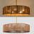 5-Light Bohemian Rattan Drum Chandelier-1949341260