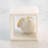 Alabaster Big Eyed Owl in Cube-Sm