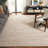 Abish Woven Jute/Canvas/Cotton Performance Striped Rug in Natural/Ivory-597942845