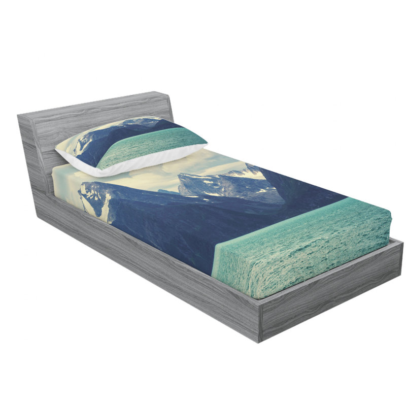 Microfiber Sheet Set, Twin Sheet Set with Fitted Sheet