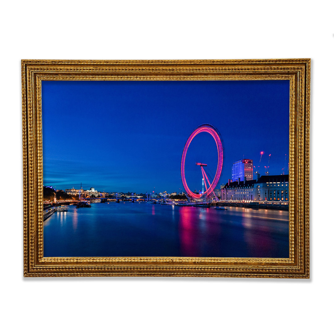 London Eye Pink Glow - Druck