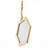Harlan Hexagon Mirror, 2 Pieces Wall Accent, 11x10"