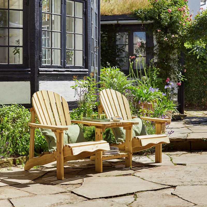 Solon Solid Wood Fir Outdoor Bench