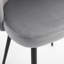 Chaise parsons en velours gris