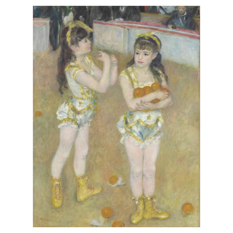 Acrobates au Cirque Fernando (Francisca et Angelina Wartenberg) par Pierre-Auguste Renoir - Estampe numérique