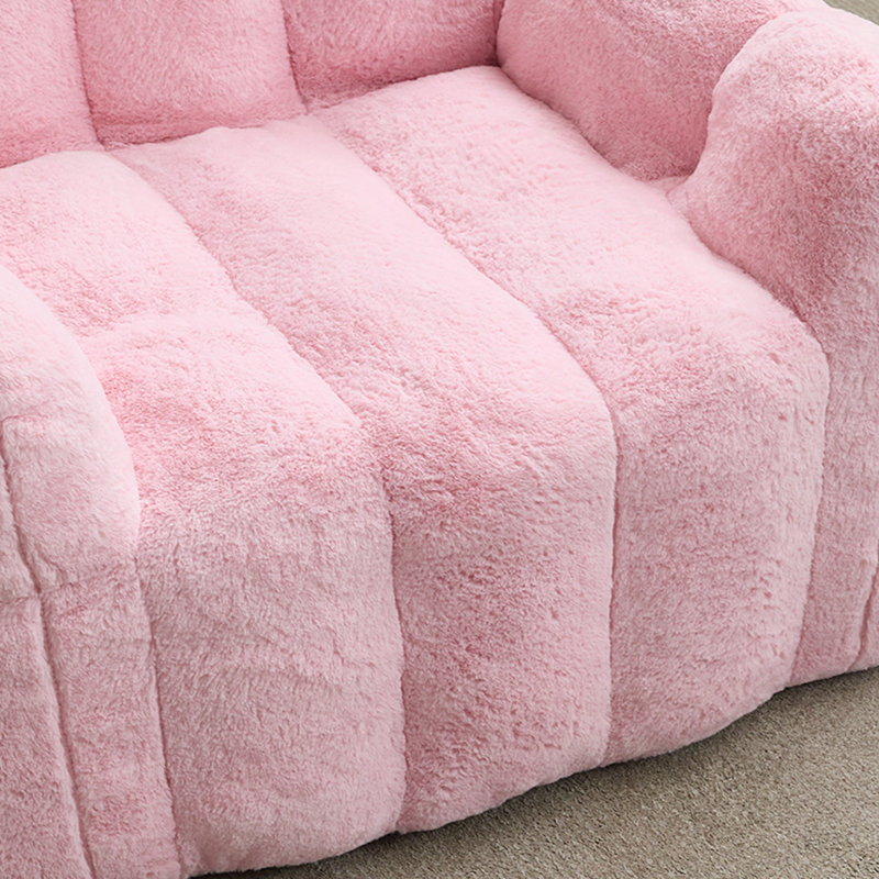 Stefan avec siège à coussin moelleux et accoudoir, Rose