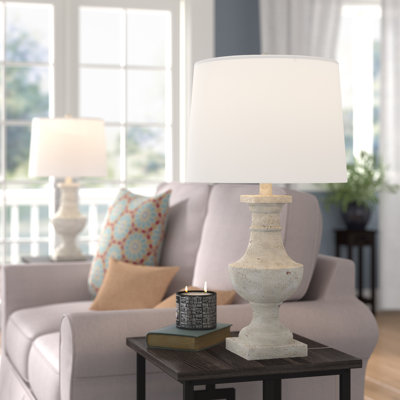 Ensemble de lampe de chevet blanche 26 po Berrada