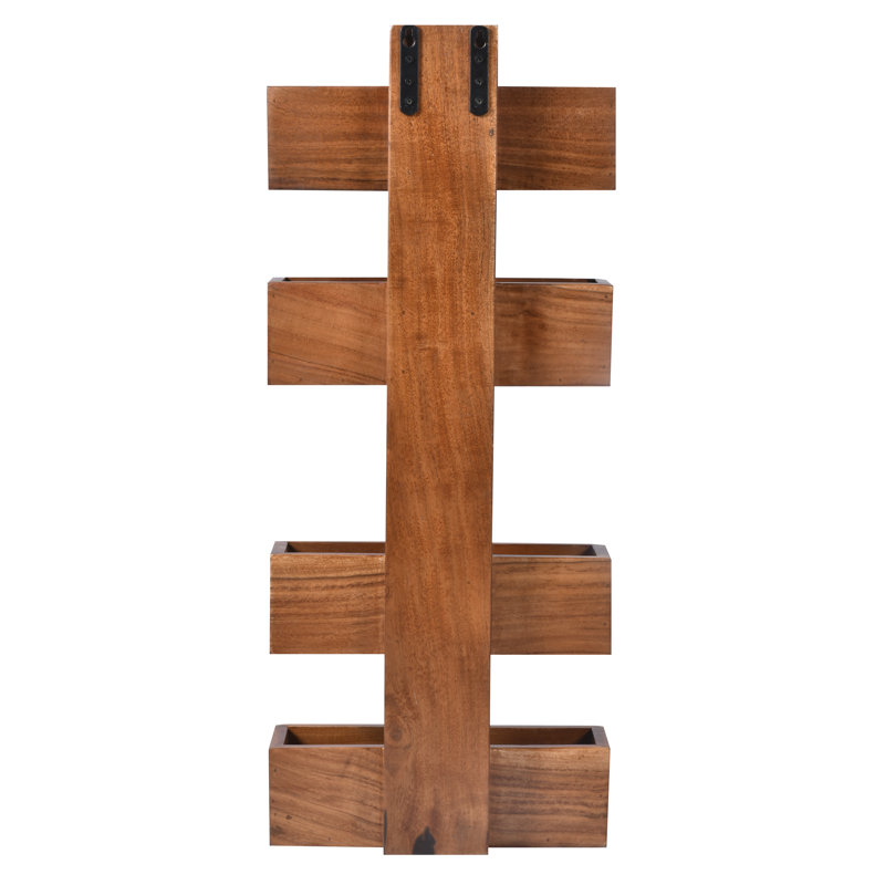 Berggren 72cm H x 30cm W Wood Geometric Bookcase