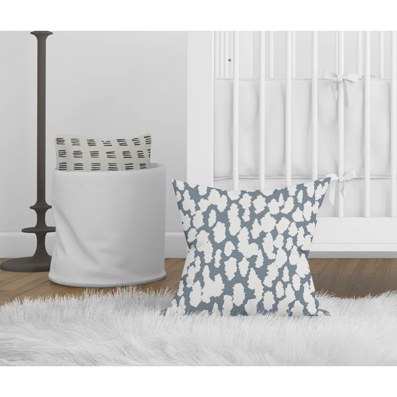 Coussin Animal, H 18 po x l 18 po, Bleu ardoise / bleu